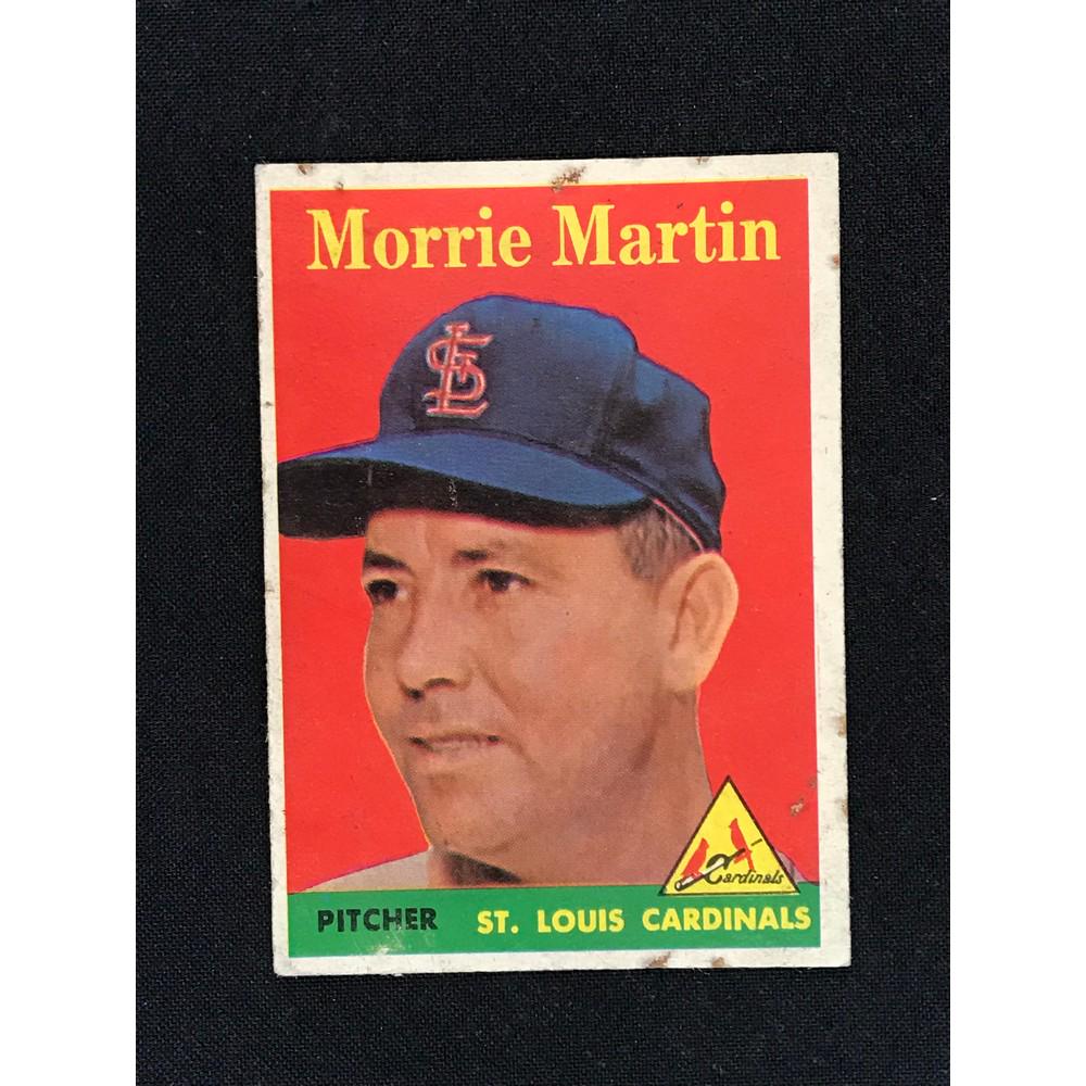 1958 Topps Morrie Martin Yellow Name Vg+ (1 of 2)