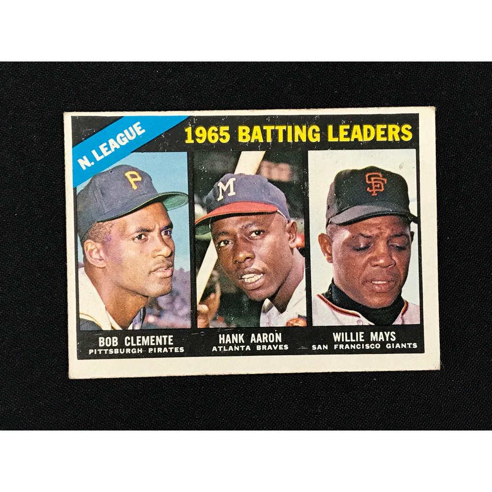 1966 Topps Clemente/aaron Leader Ex+ (1 of 2)