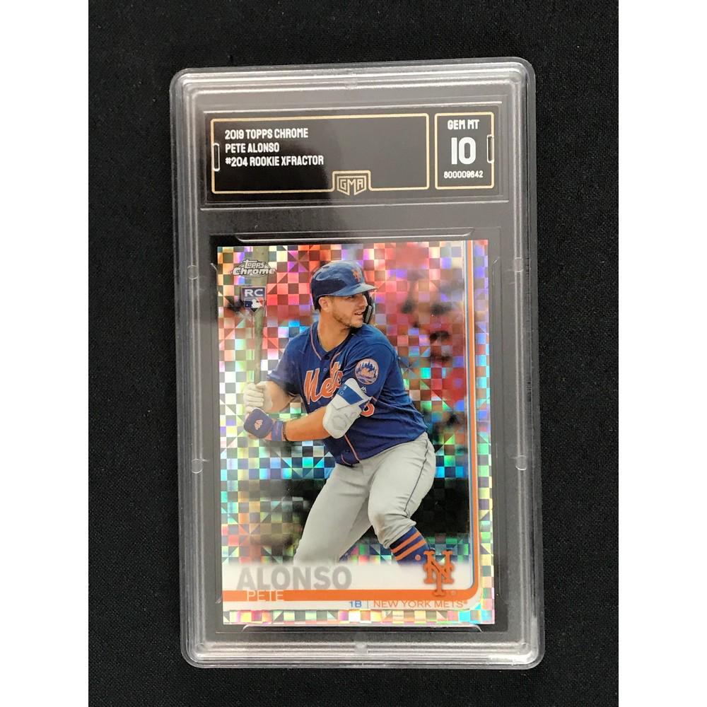 2019 Topps Chrome Pete Alonso Rc Xfractor Gma 10 (1 of 2)