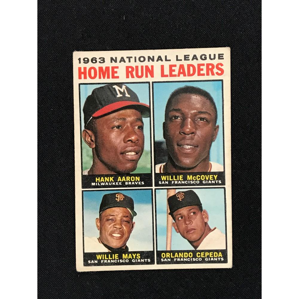 1964 Topps Aaron/mays Leader Ex (1 of 2)