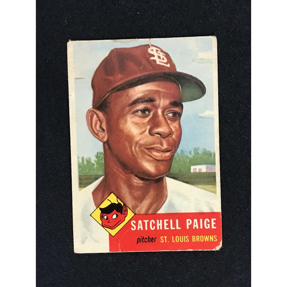 1953 Topps Satchell Paige Good Light Wrinkles (1 of 2)