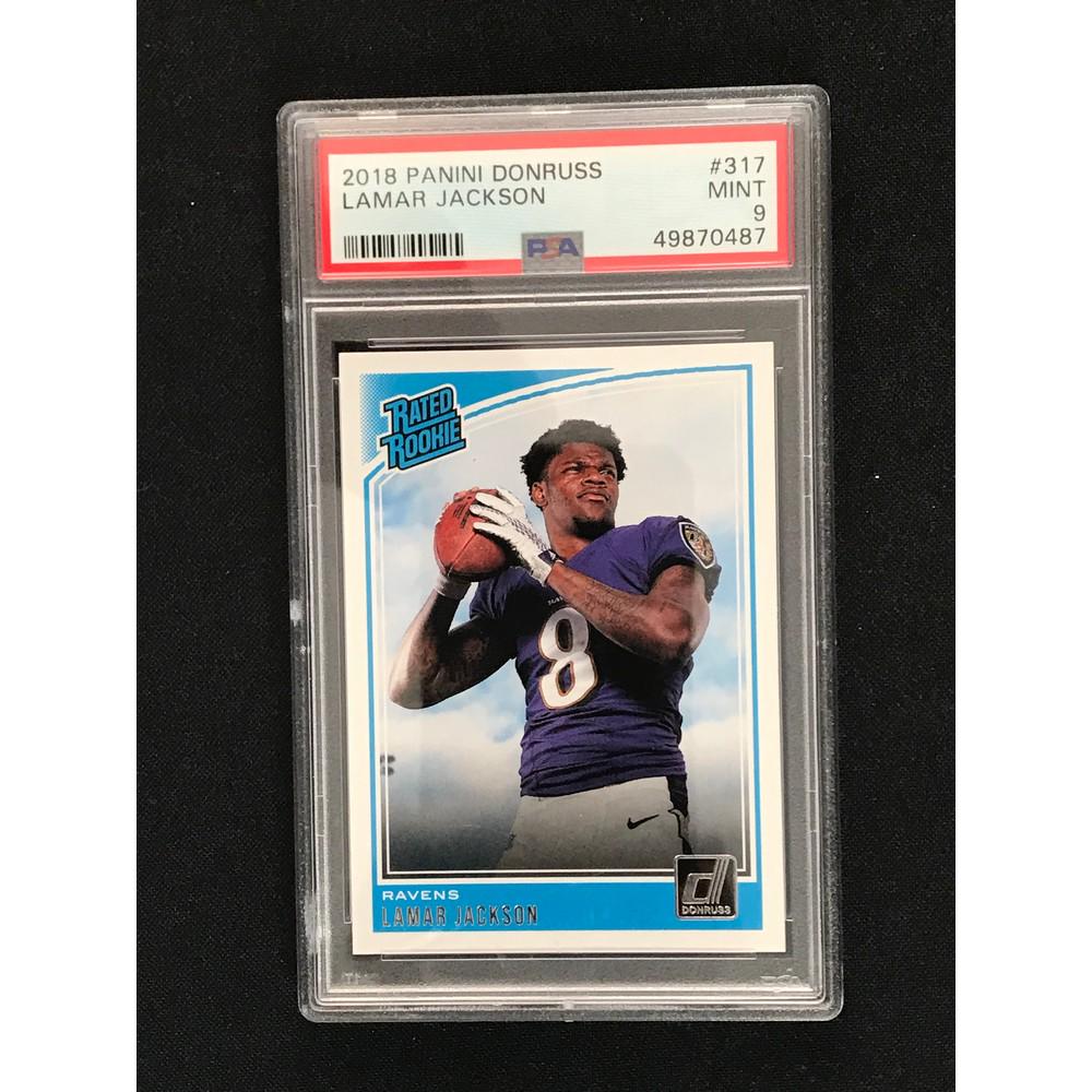 2018 Donruss Lamar Jackson Rookie Psa 9 (1 of 2)