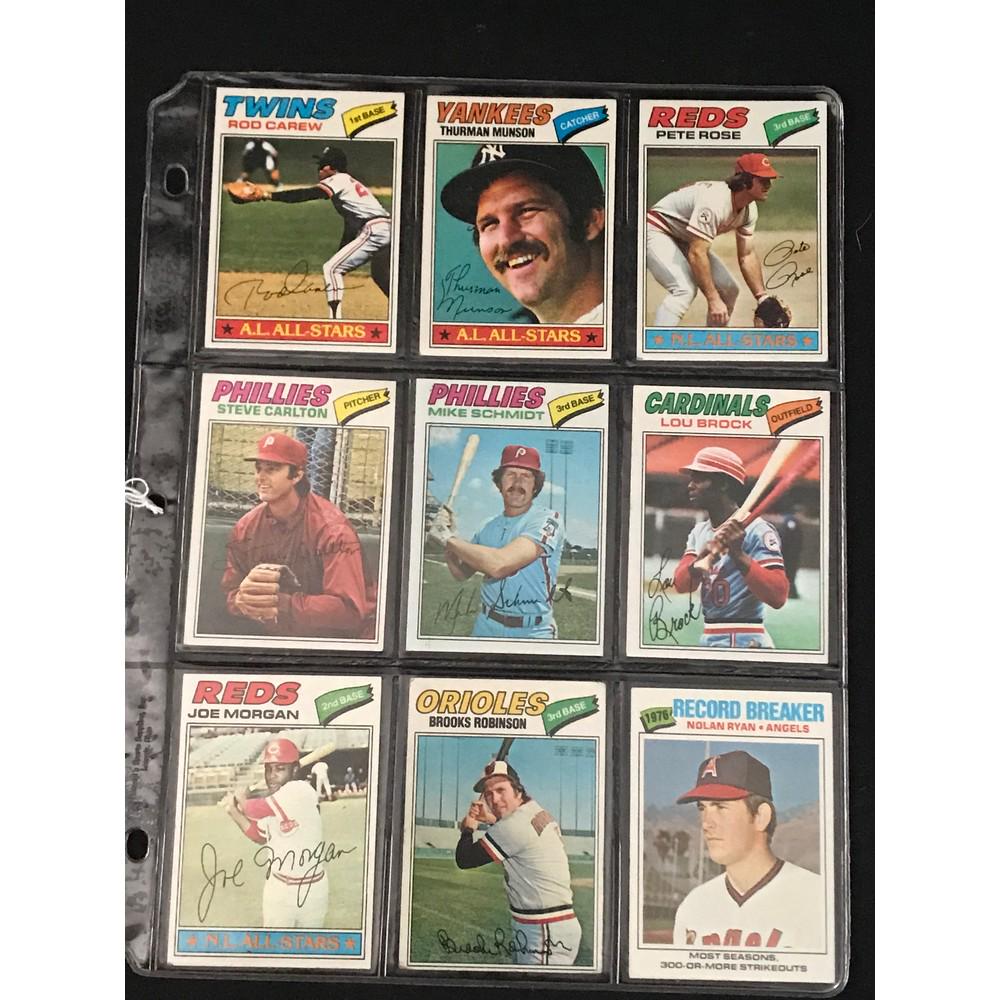 9 1977 Topps Baseball Superstars (1 of 2)
