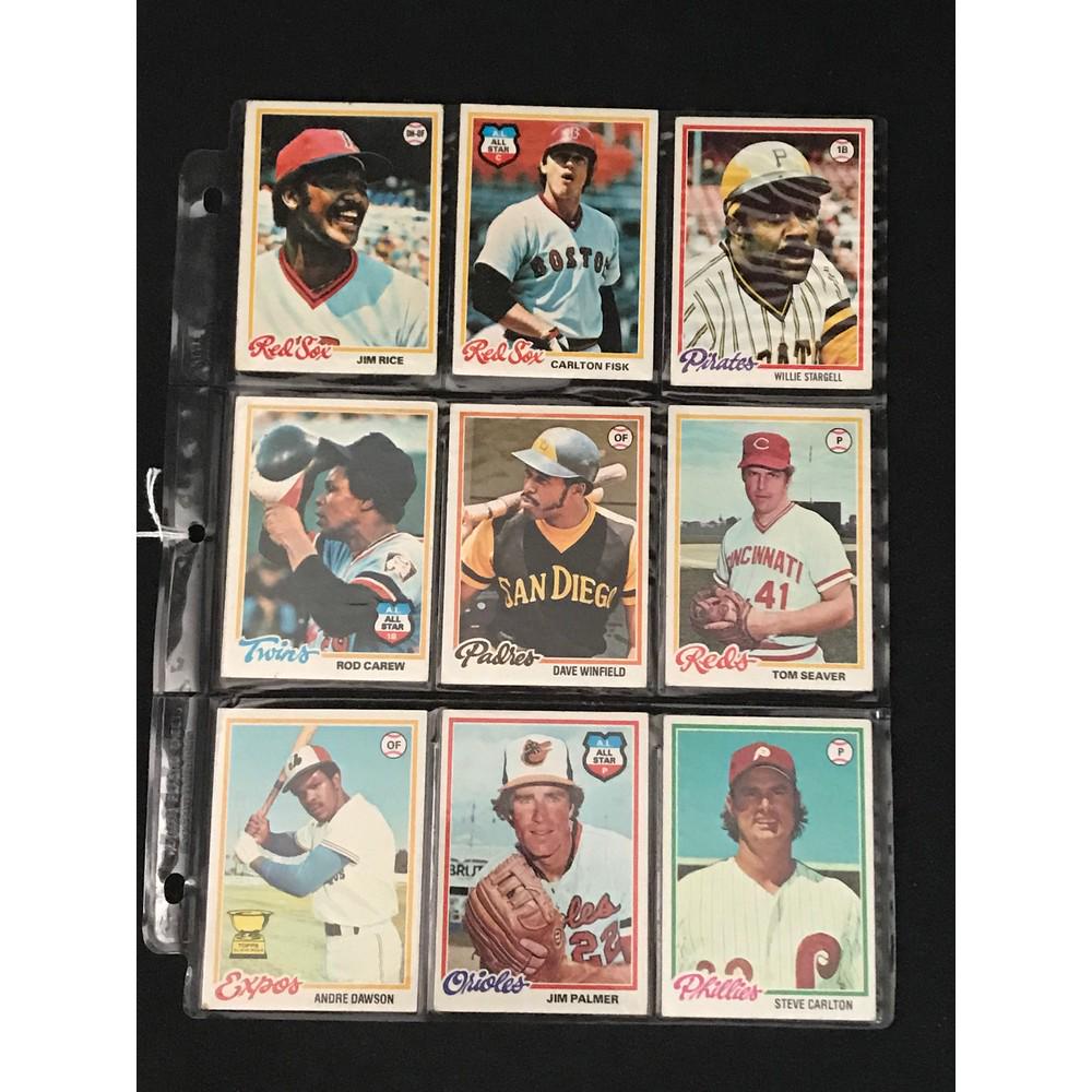 9 1978 Topps Baseball Superstars (1 of 2)