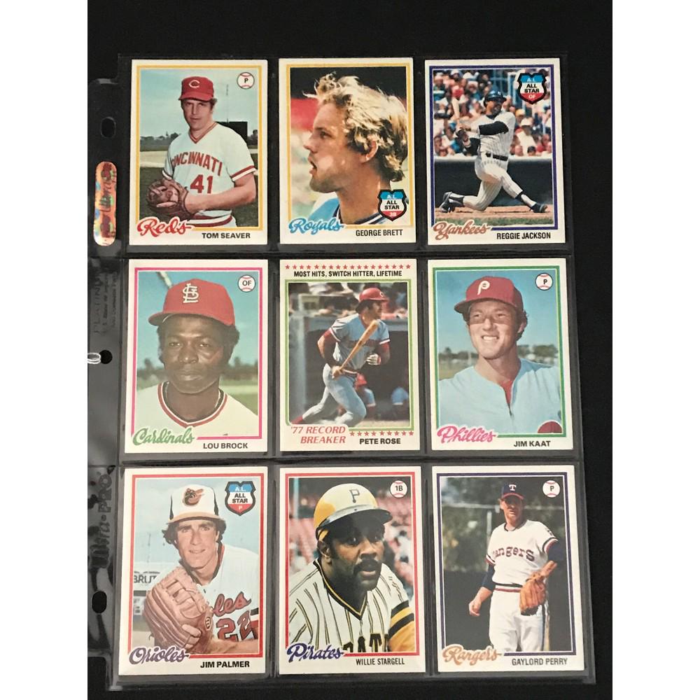 9 1978 Topps Baseball Superstars (1 of 2)