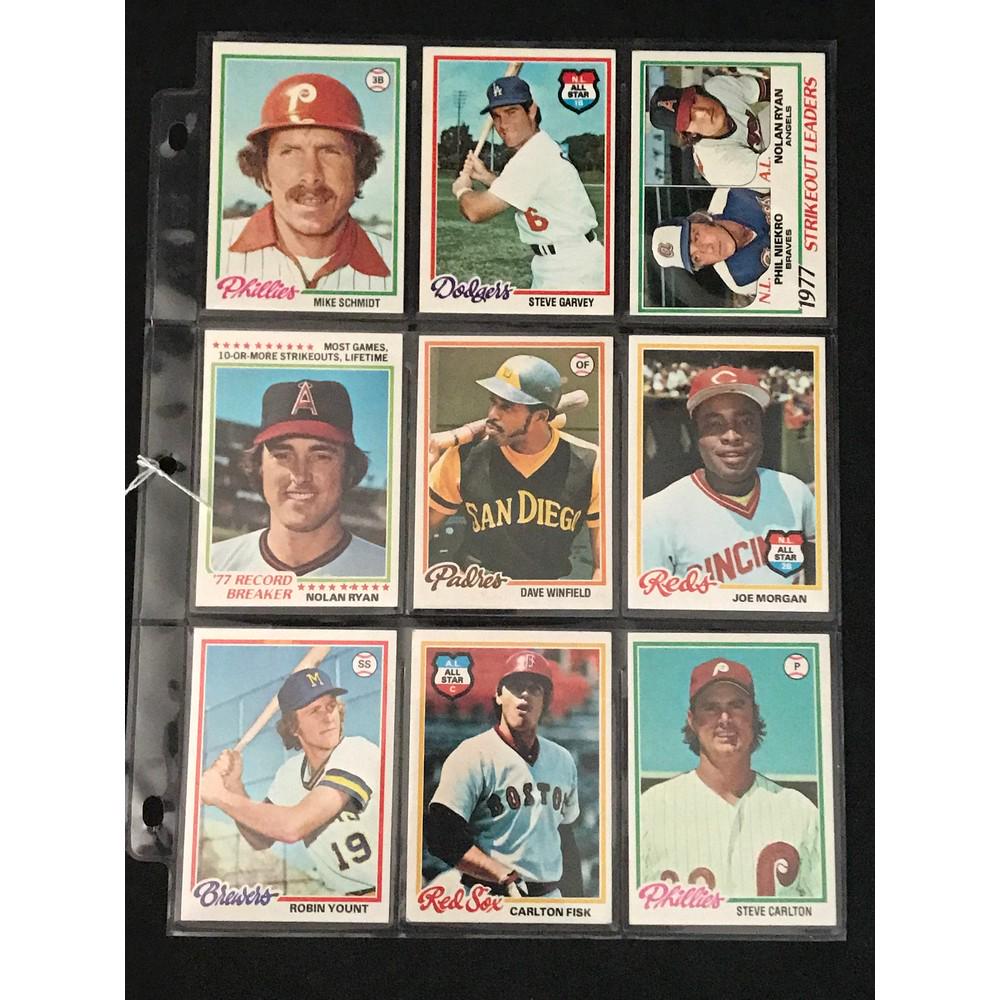 9 1978 Topps Baseball Superstars (1 of 2)