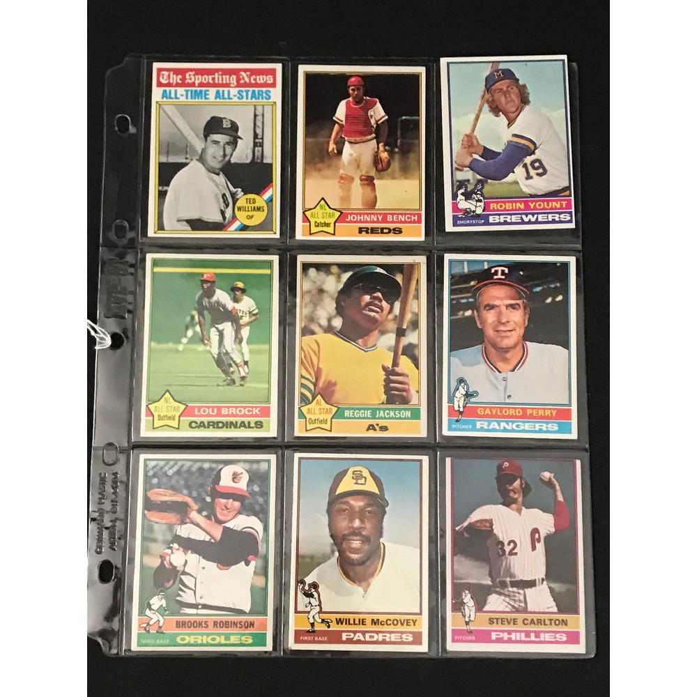 9 1976 Topps Baseball Superstars (1 of 2)