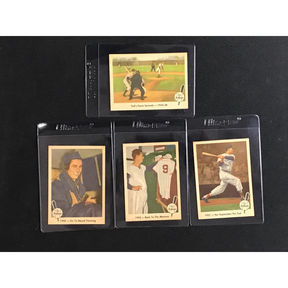 4 1959 Fleer Ted Williams Cards (1 of 2)