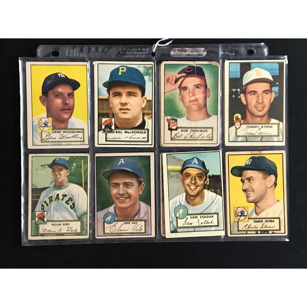 12 1952 Topps Baseball Cards (1 of 4)