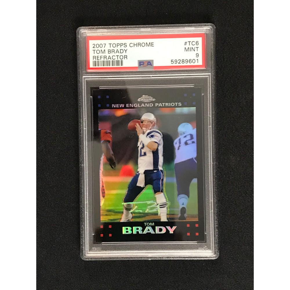 2007 Topps Chrome Tom Brady Refractor Psa 9 (1 of 2)