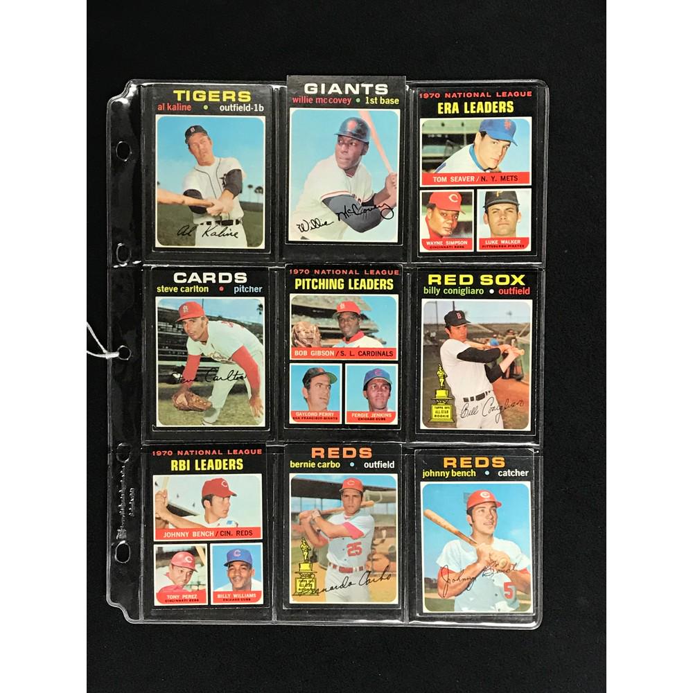9 1971 Topps Baseball Stars (1 of 2)