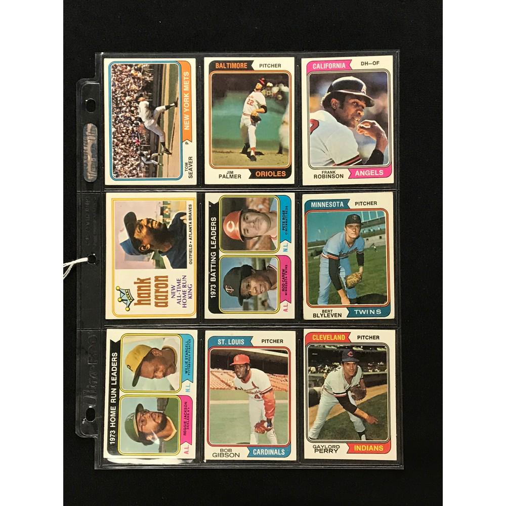 9 1974 Topps Baseball Stars/hof (1 of 2)