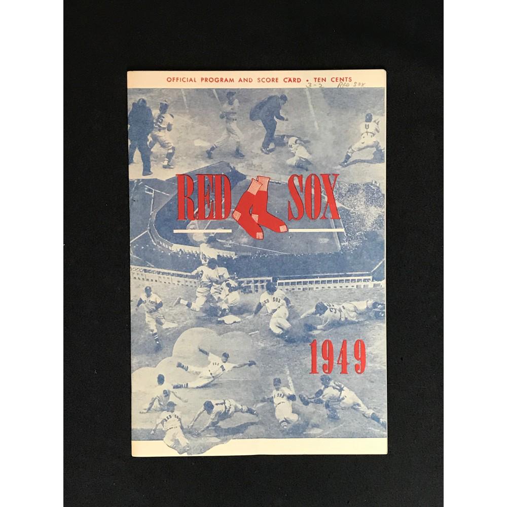 1949 Red Sox Vs. Tigers Program (1 of 2)
