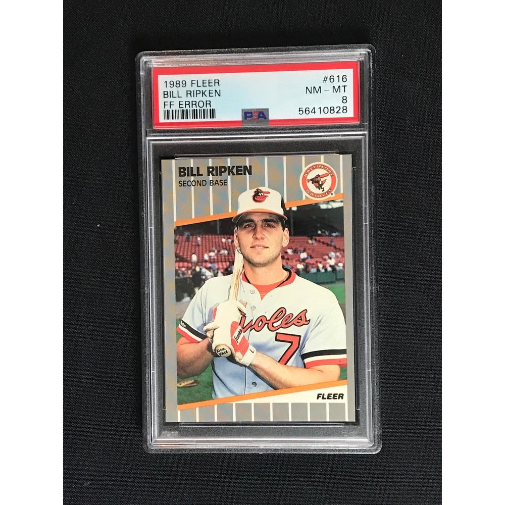1989 Fleer Billy Ripken F Face Card Psa 8: 1989 Fleer Billy Ripken F Face Card Psa 8
