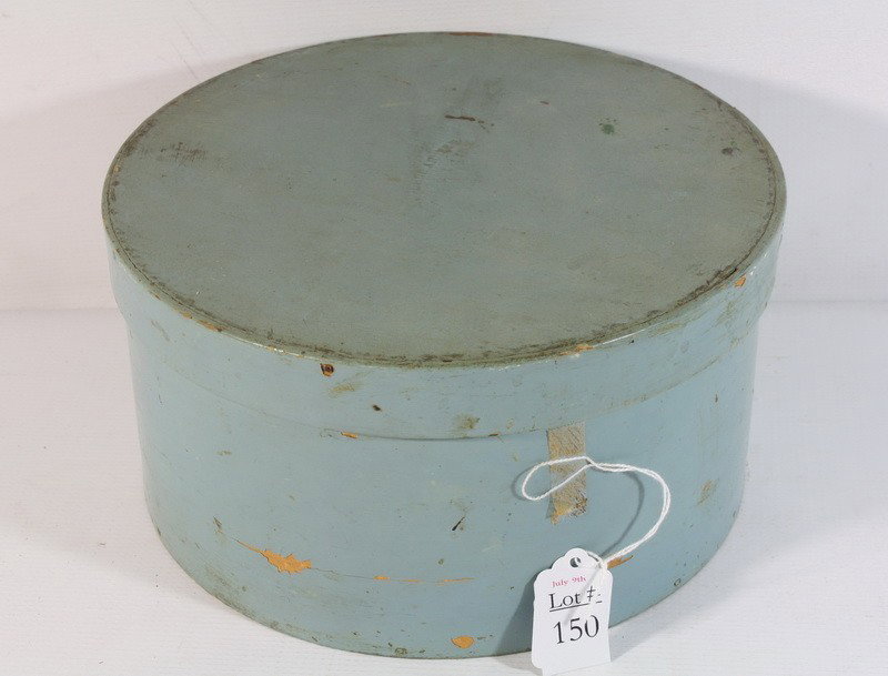 Pantry Box in Robins Egg Blue signed on lid: Pantry Box in Robins Egg Blue signed on lid
