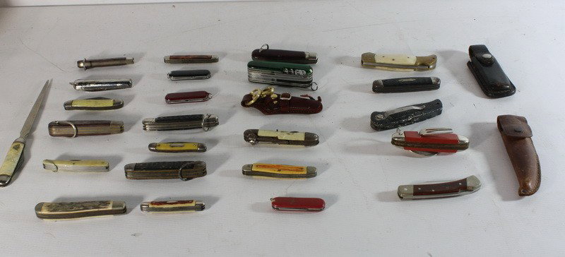 Pocket knife lot, Solinger, swiss army type: Pocket knife lot, Solinger, swiss army type