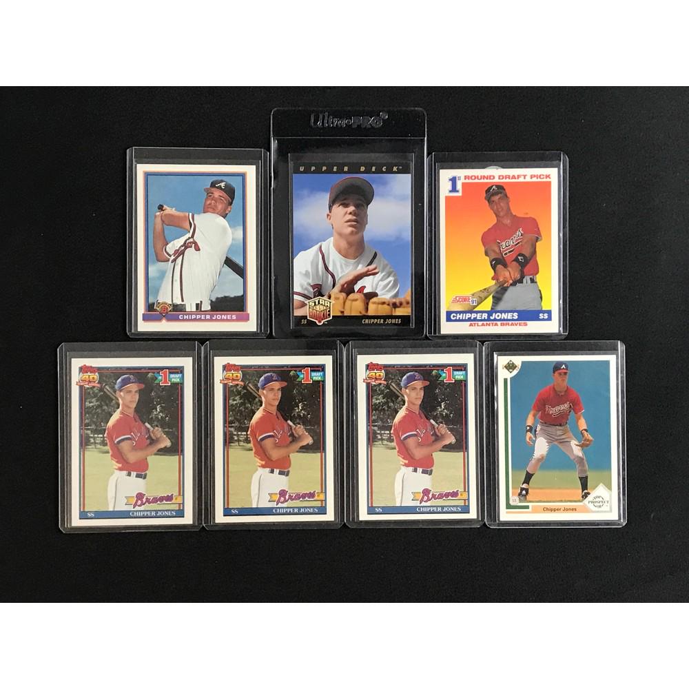 7 Chipper Jones Rookie Cards (1 of 2)