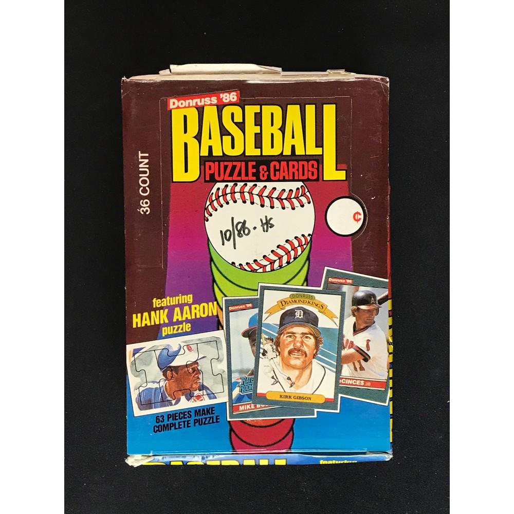 1986 Donruss Baseball Full Wax Box (1 of 2)