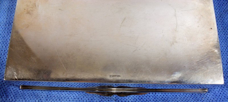 Sterling silver Cartier Presentation Box 6.25''x4.5: Sterling silver Cartier Presentation Box 6.25''x4.5''