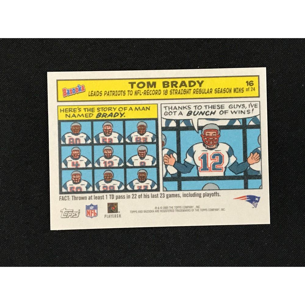 2005 Bazooka Tom Brady Insert (1 of 2)