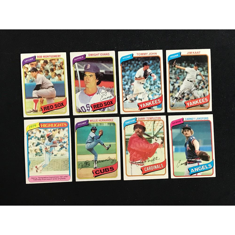 250 1970's-80's Topps Baseball Cards: 250 1970's-80's Topps Baseball Cards