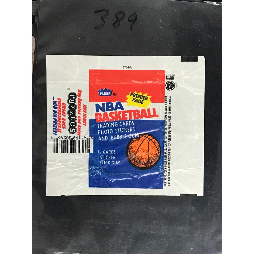1986 Fleer Basketball Wax Wrapper (1 of 2)