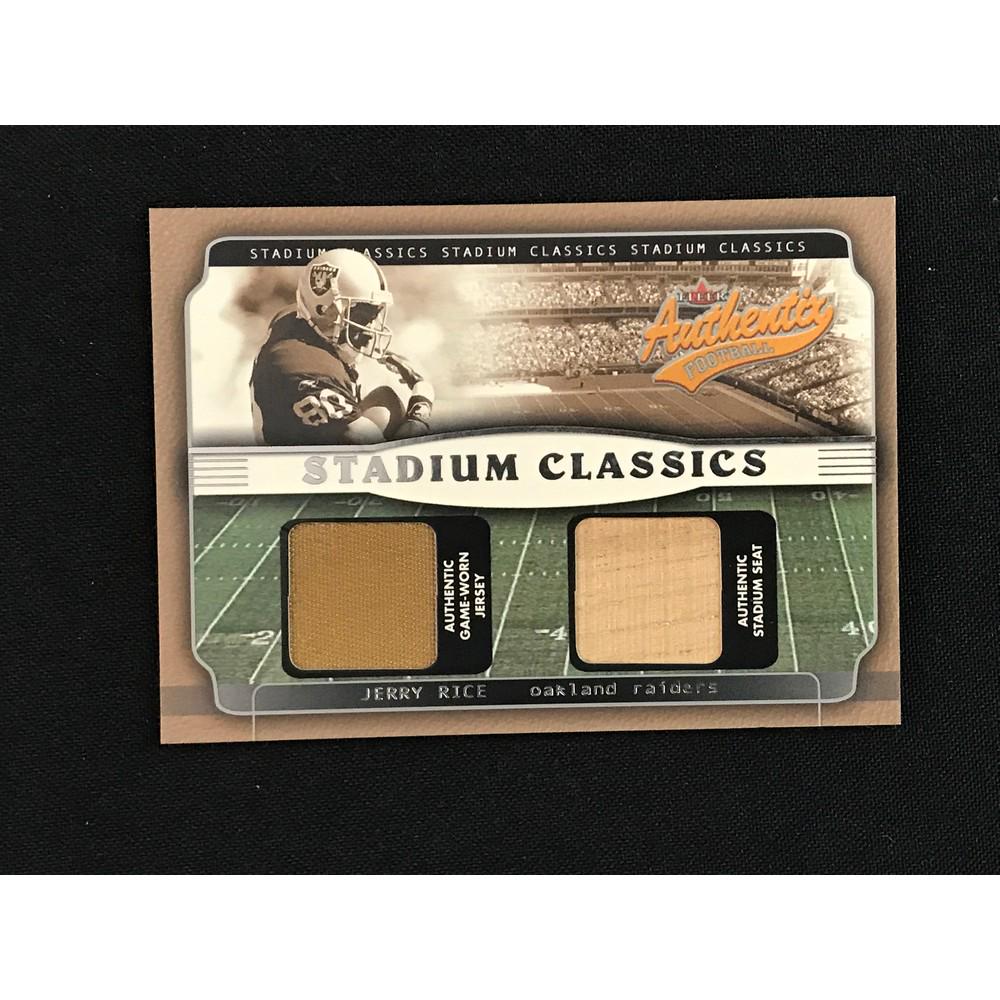 2002 Fleer Jerry Rice Game Used Card (1 of 2)