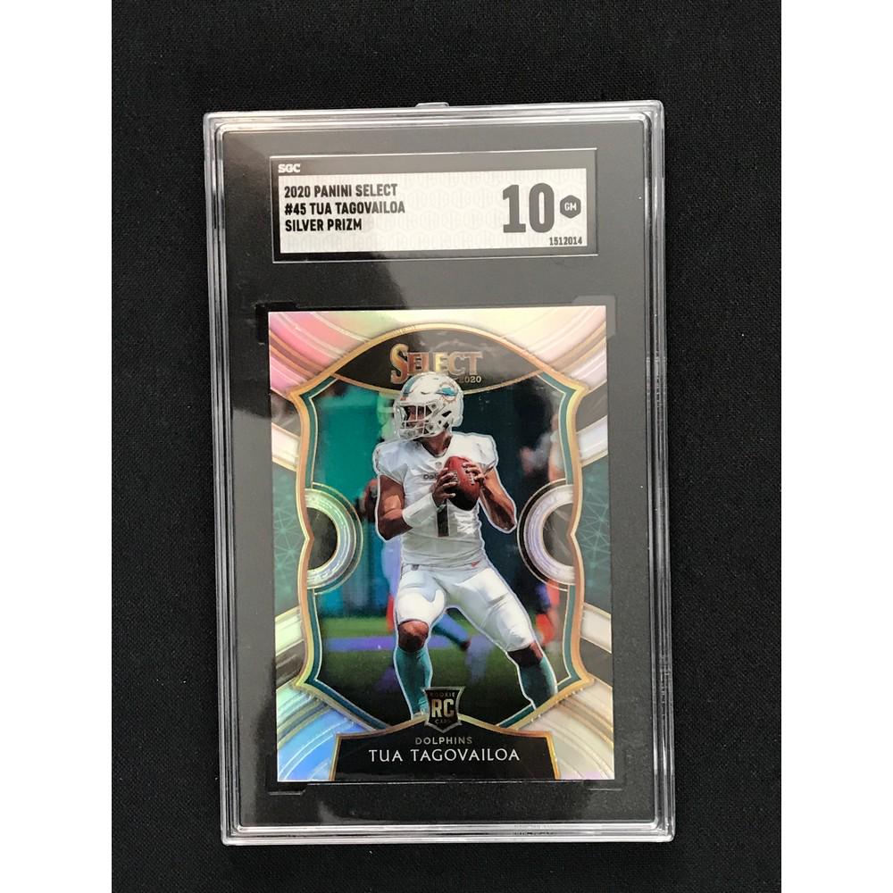 2020 Select Tua Tagovailoa Rc Silver Prizm Sgc 10 (1 of 2)