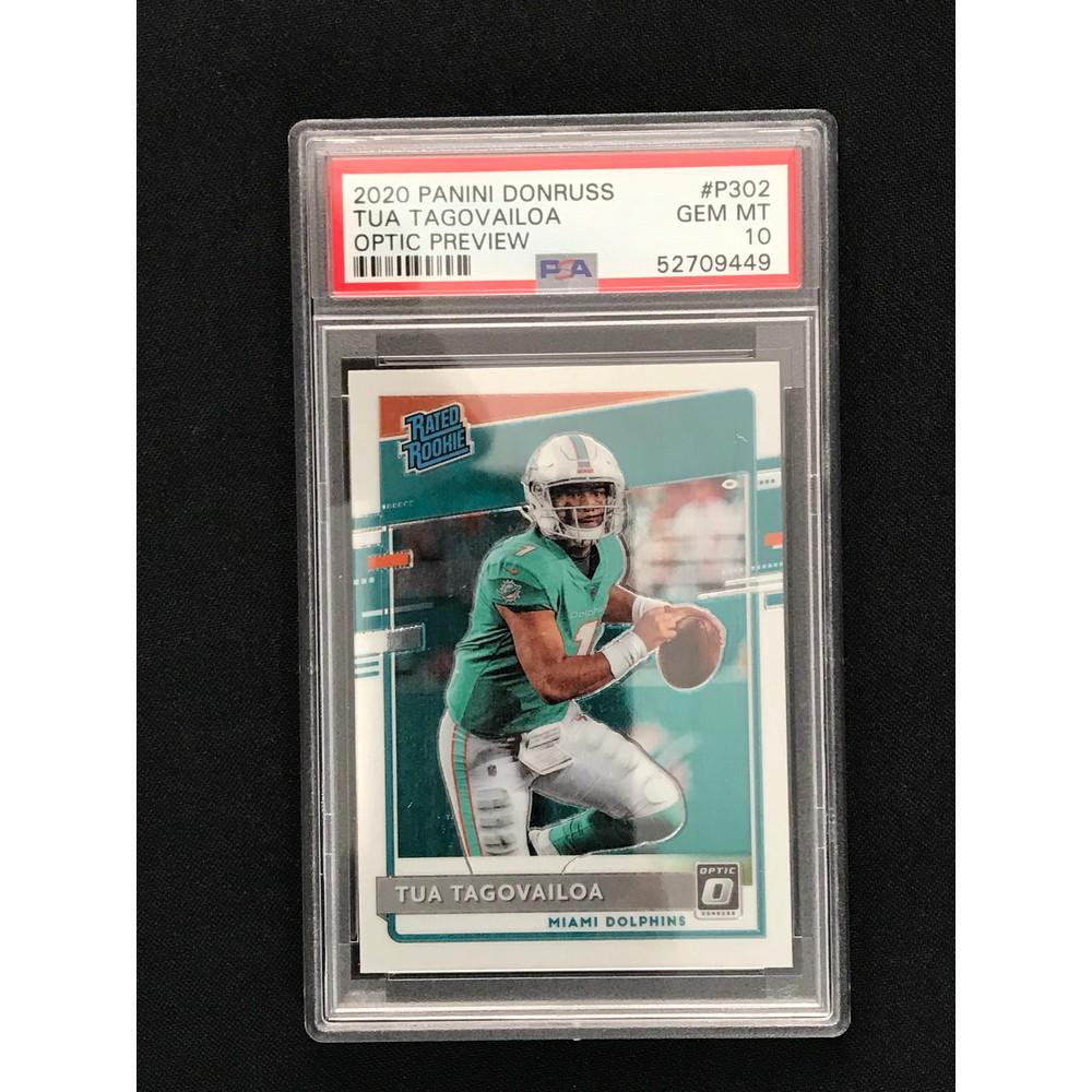2020 Donruss Tua Tagovailoa Rc Psa 10 (1 of 2)