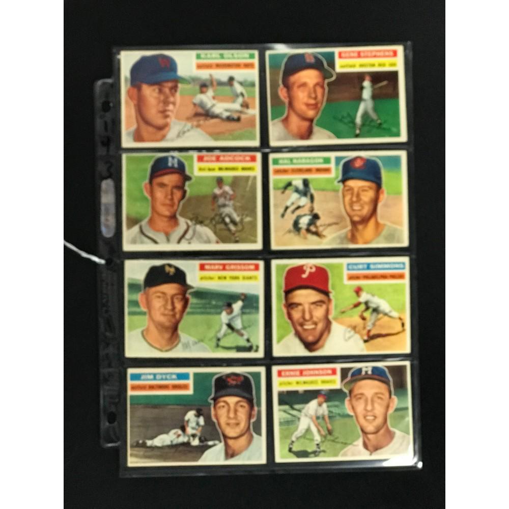 8 1956 Topps Baseball Crease Free (1 of 2)