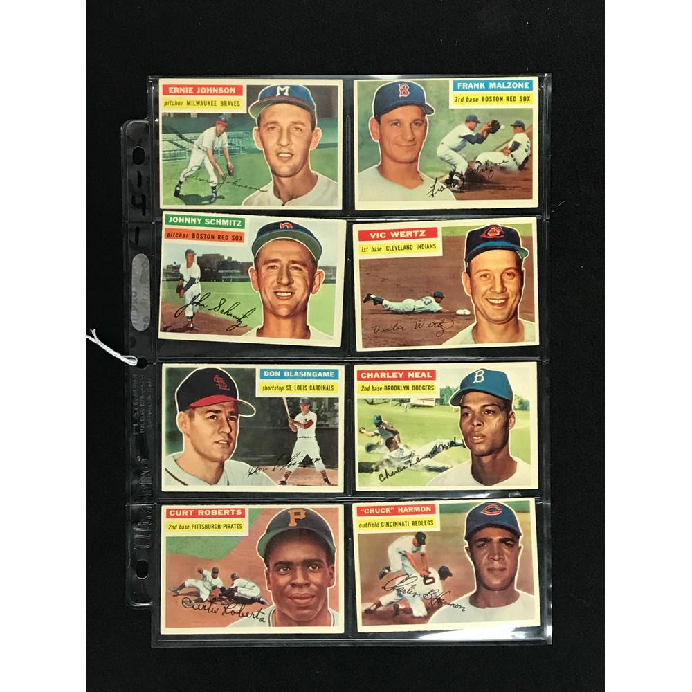 8 1956 Topps Baseball Crease Free (1 of 2)