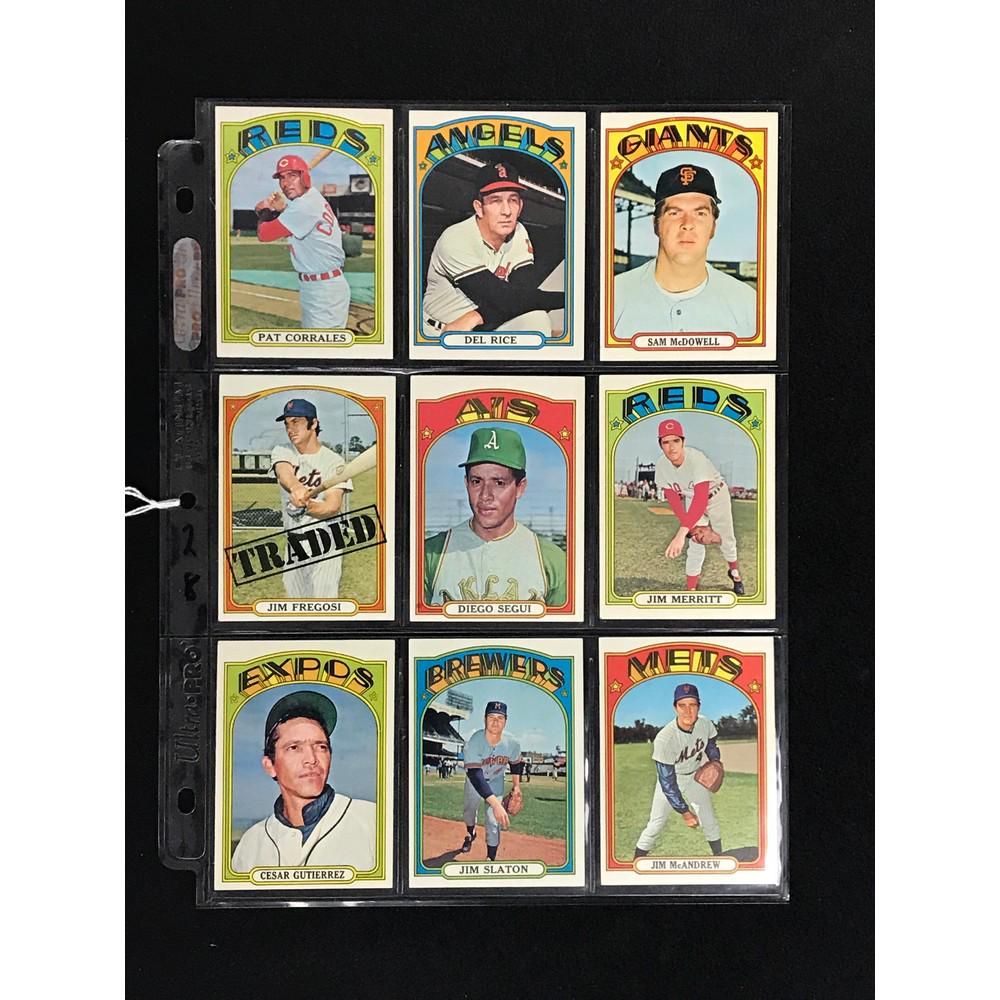 9 1972 Topps Baseball High Numbers (1 of 2)