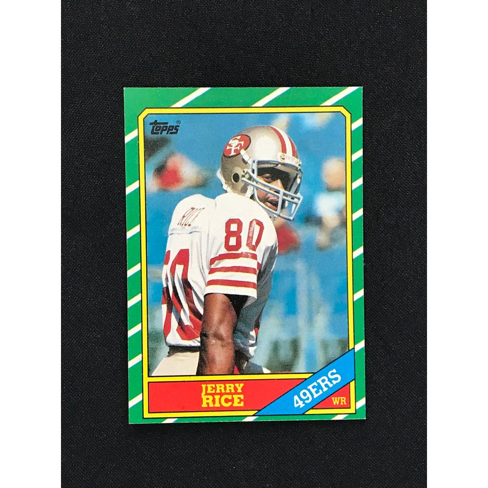 1986 Topps Jerry Rice Rookie Card (1 of 2)