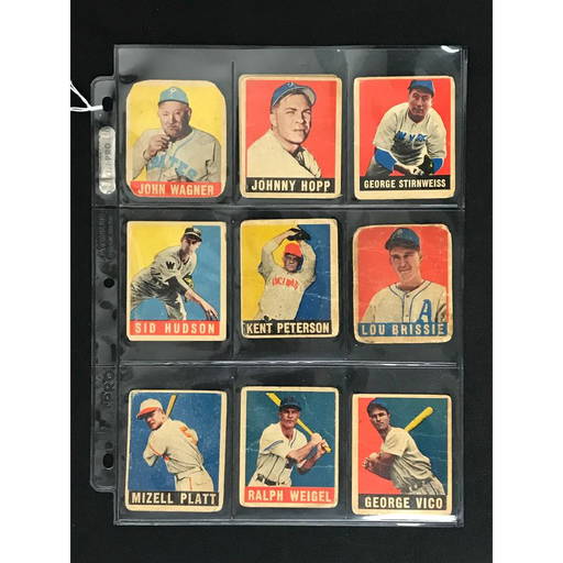 10 1948 Leaf Baseball Cards With Honus Wagner