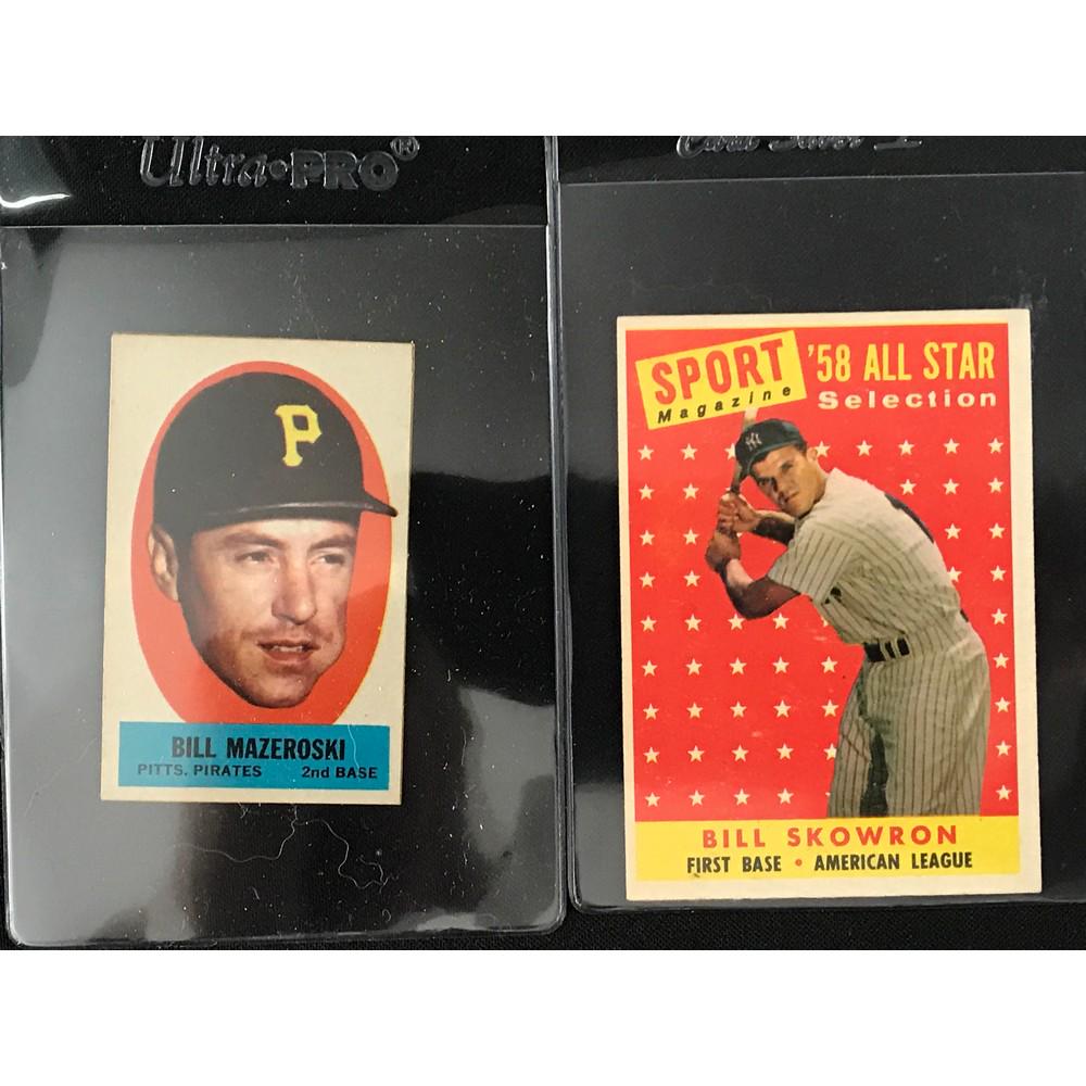 1963 Topps Peel Off Mazeroksi/1958 Bill Skowron As (1 of 2)