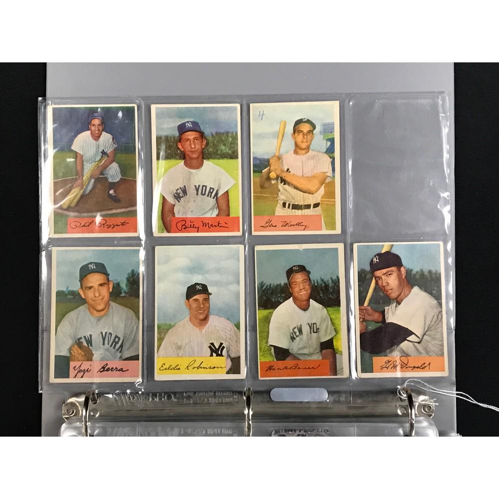 222 1954 Bowman Baseball Card Mixed Grades (1 of 6)