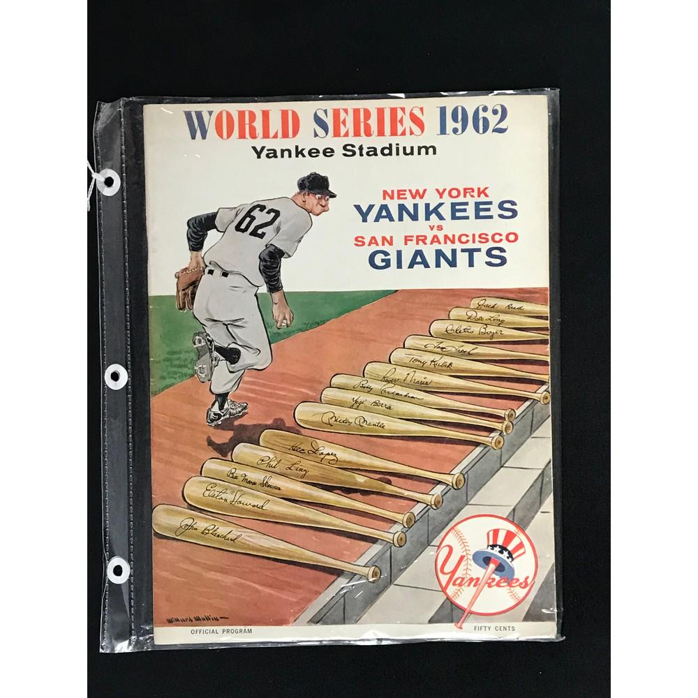 1962 World Series Program Giants Vs. Yankees (1 of 2)