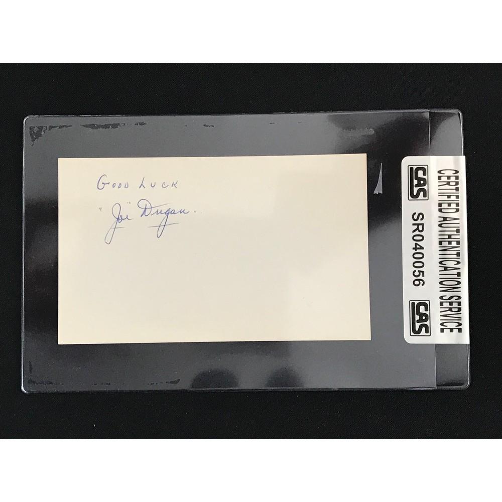 Joe Dugan Signed Index Card Cas Coa (1 of 2)