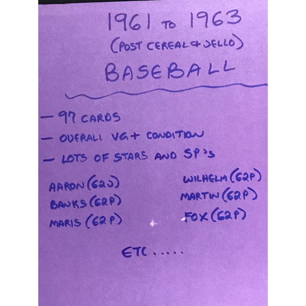 97 1961-1963 Post Cereal And Jello Cards (1 of 7)