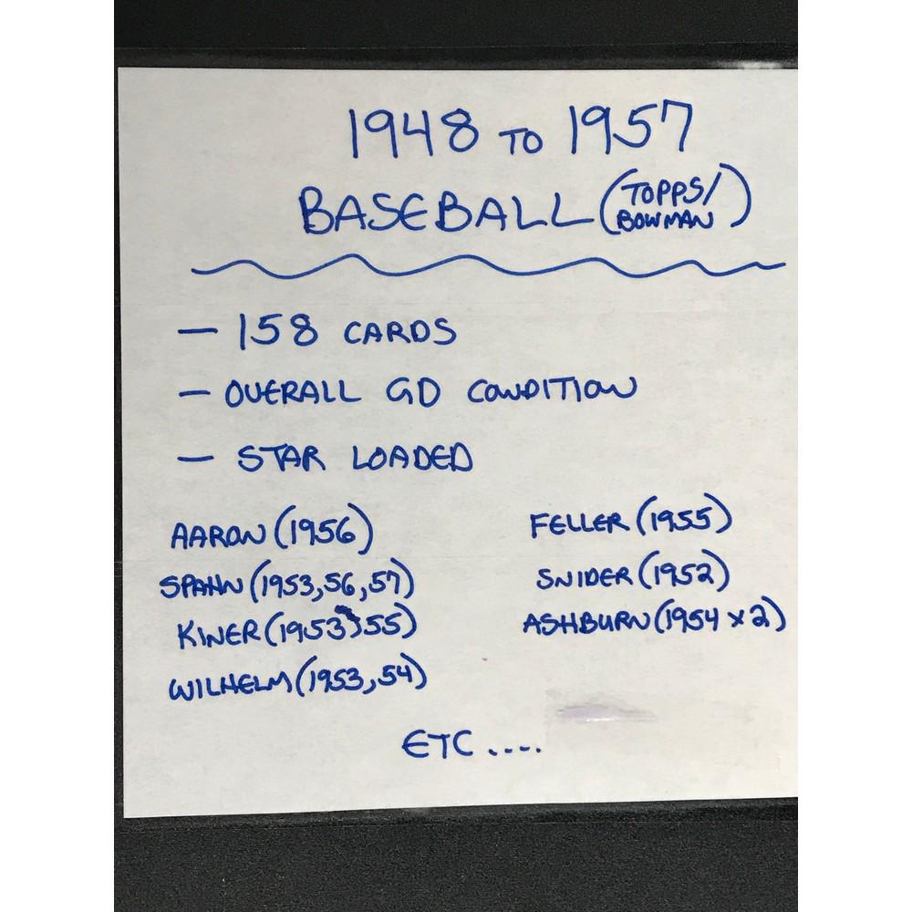 158 1948-1957 Baseball Cards (1 of 7)