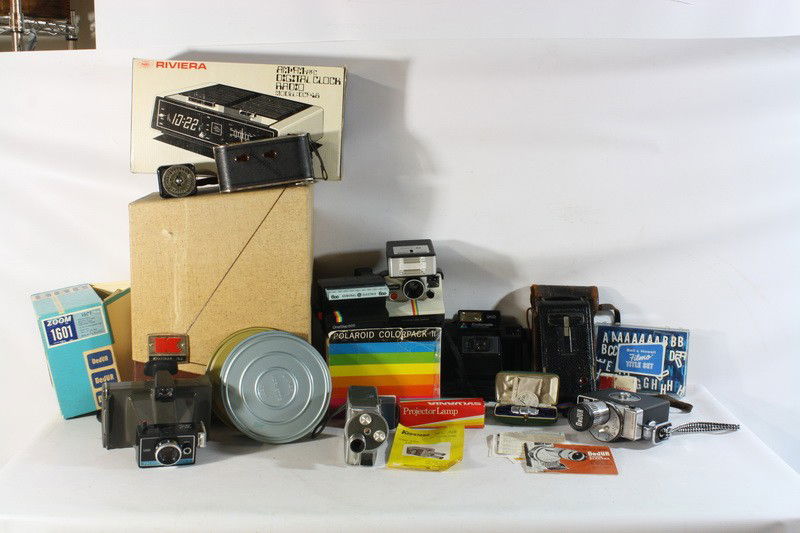 Camera Lot incl. Keystone 8mm k-48 turret model, D: Camera Lot incl. Keystone 8mm k-48 turret model, DeJour Zoom Electra 8mm, Keystone projector, etc