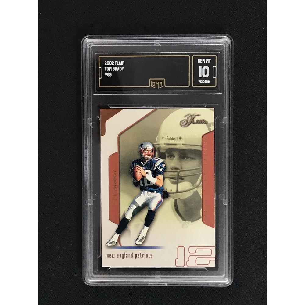 2002 Flair Tom Brady Gma 10 (1 of 2)
