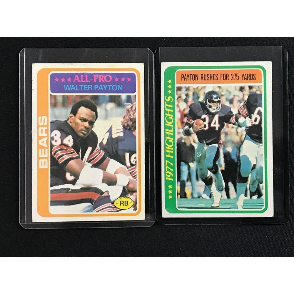 2 1978 Topps Walter Payton Cards (1 of 2)