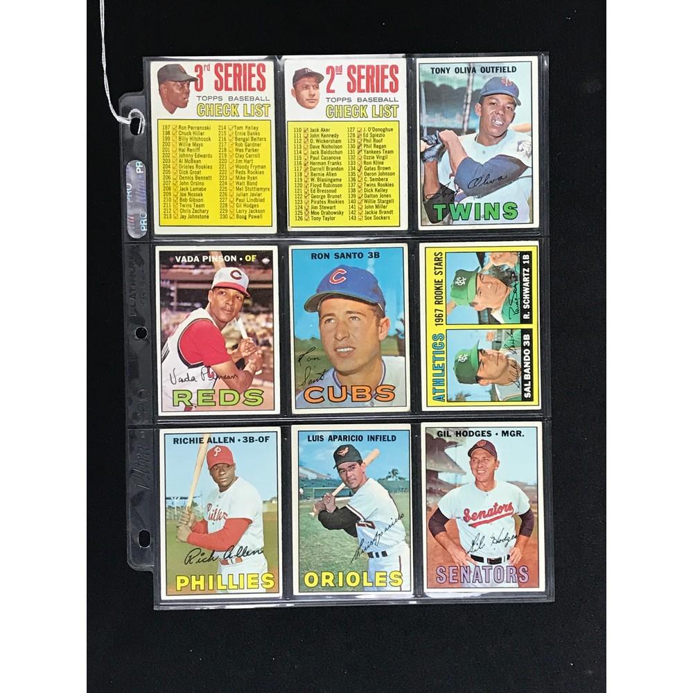 9 1967 Topps Baseball Stars/hof (1 of 2)