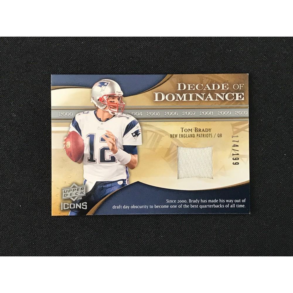 2010 Ud Icons Tom Brady Game Used Patch 174/199 (1 of 2)