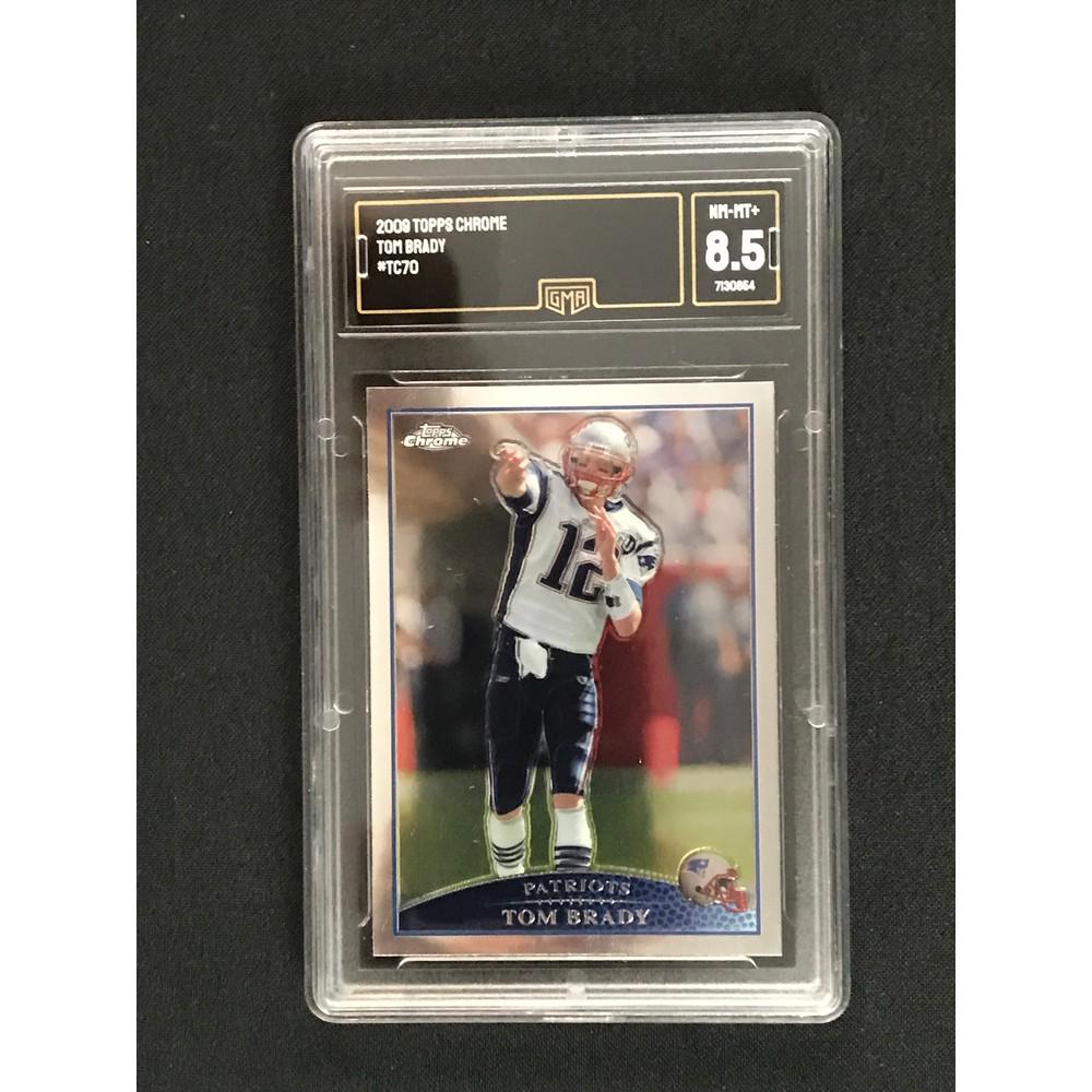 2009 Topps Chrome Tom Brady Gma 8.5 (1 of 2)