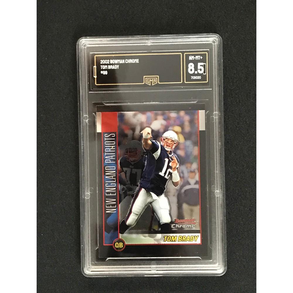 2002 Bowman Chrome Tom Brady Gma 8.5 (1 of 2)