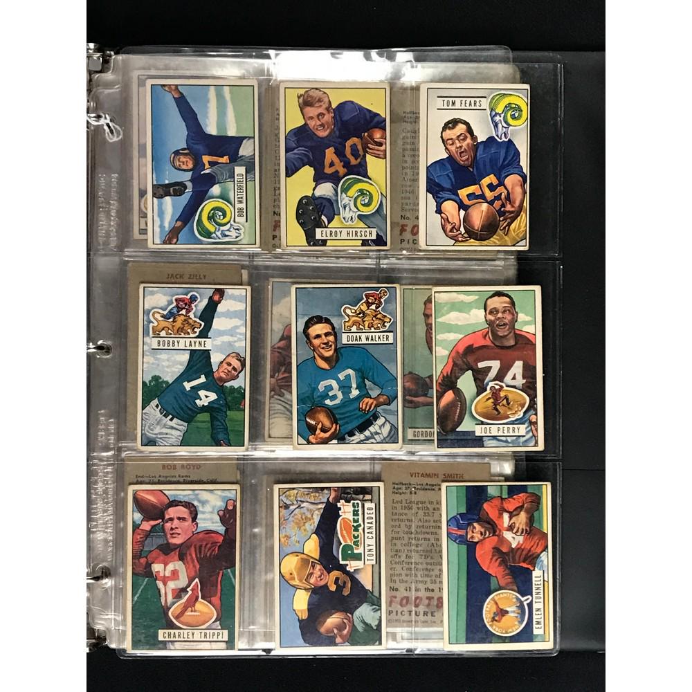 130 1951 Bowman Football Cards Loaded With Hof (1 of 6)