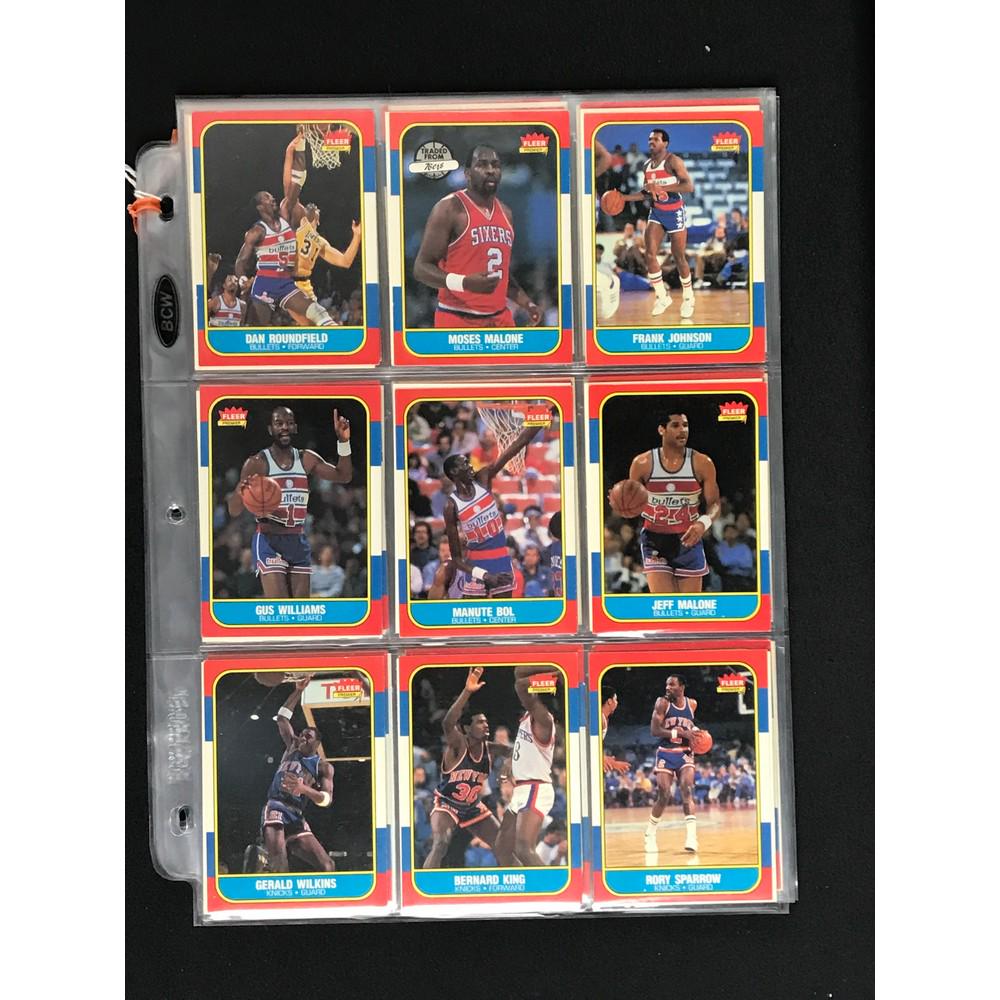 97 1986 Fleer Basketball Cards With Rc/stars (1 of 6)