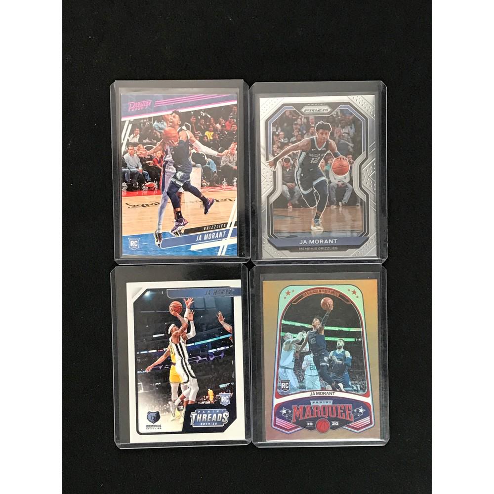 4 Ja Morant Cards With 3 Rookies (1 of 2)